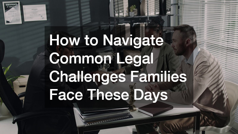 How to Navigate Common Legal Challenges Families Face These Days